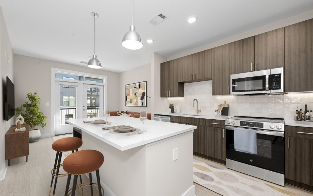 A2 - 1 bedroom floorplan layout with 1 bathroom and 702 square feet (Kitchen)